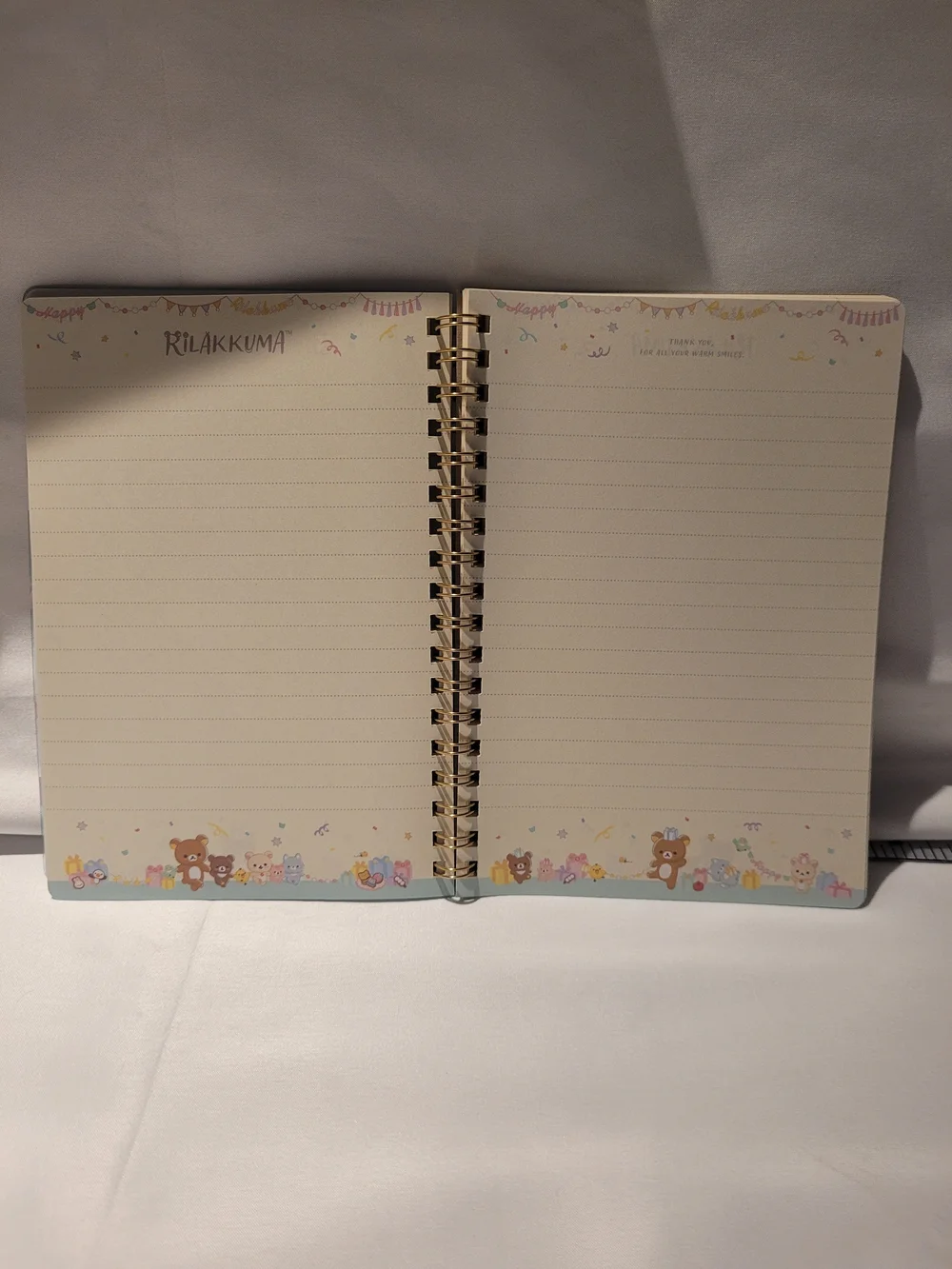 Lot of 4 Authentic San-X Rilakkuma B6 Spiral Notebooks Kawaii Stationery